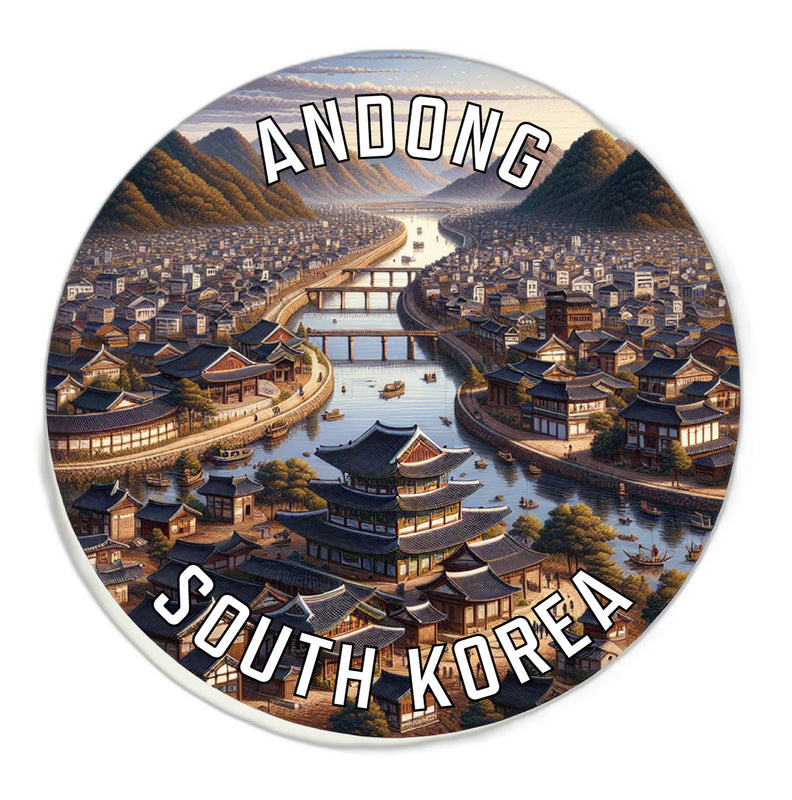 Andong Korea South Souvenir Die Cut Flat Magnet 2-Inch
