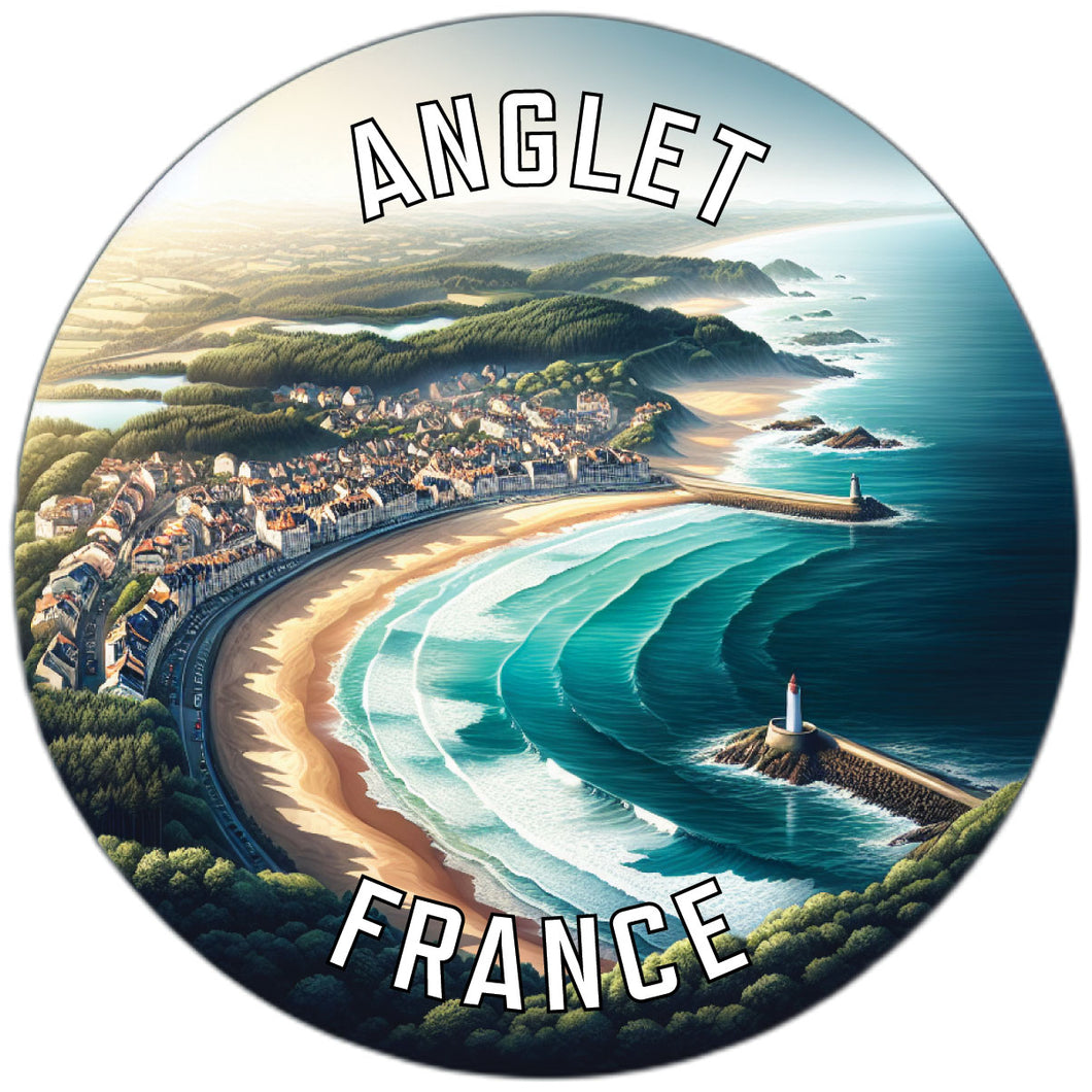 Anglet France Souvenir Vinyl Decal Sticker 2-Inch