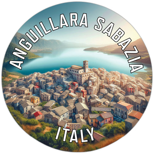 Anguillara Sabazia Italy Souvenir Die Cut Flat Magnet 6-Inch