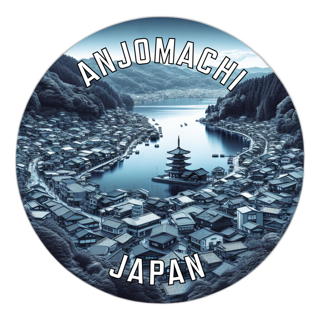 Anjomachi Japan Souvenir Vinyl Decal Sticker 2-Inch