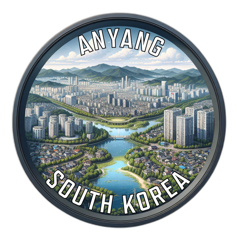 Anyang Korea South Souvenir Die Cut Flat Magnet 6-Inch