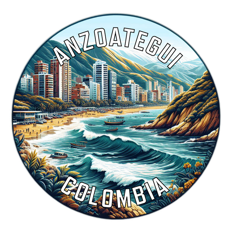 Anzoategui Colombia Souvenir Die Cut Flat Magnet 2-Inch