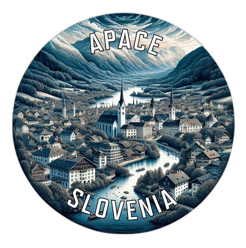 Apace Slovenia Souvenir Vinyl Decal Sticker 6-Inch