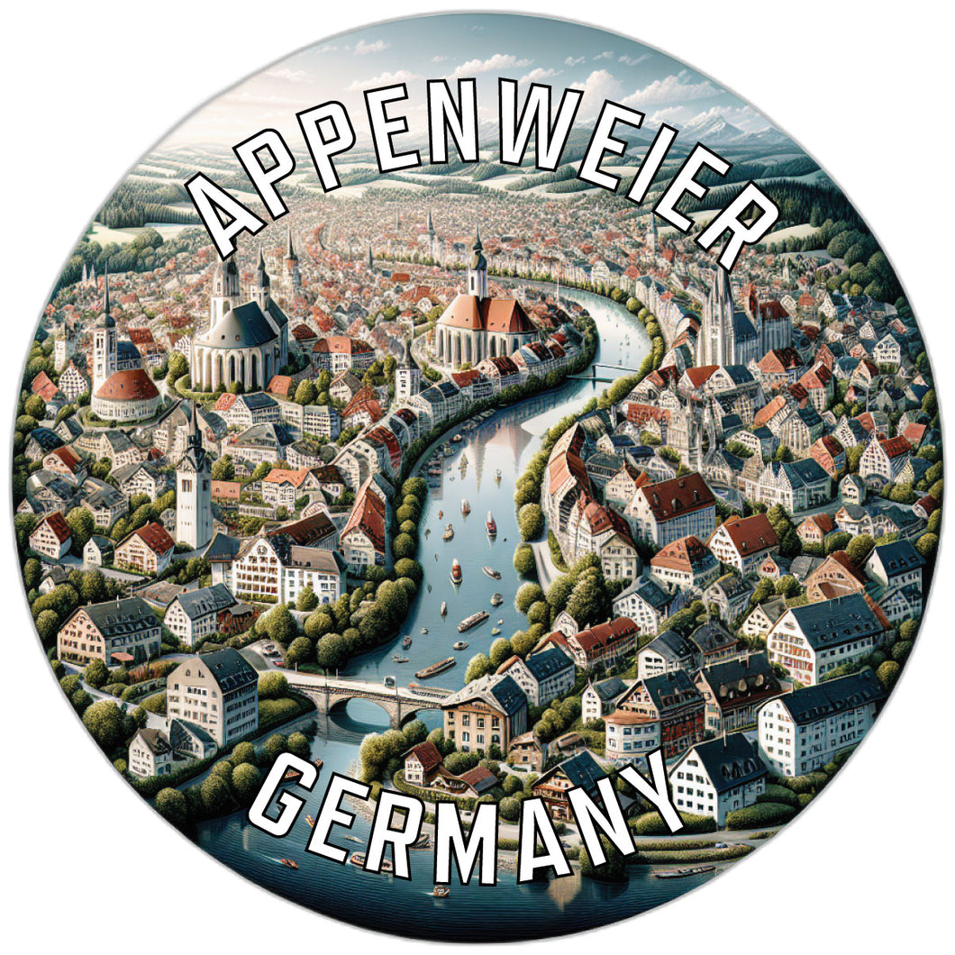 Appenweier Germany Souvenir Die Cut Flat Magnet 6-Inch
