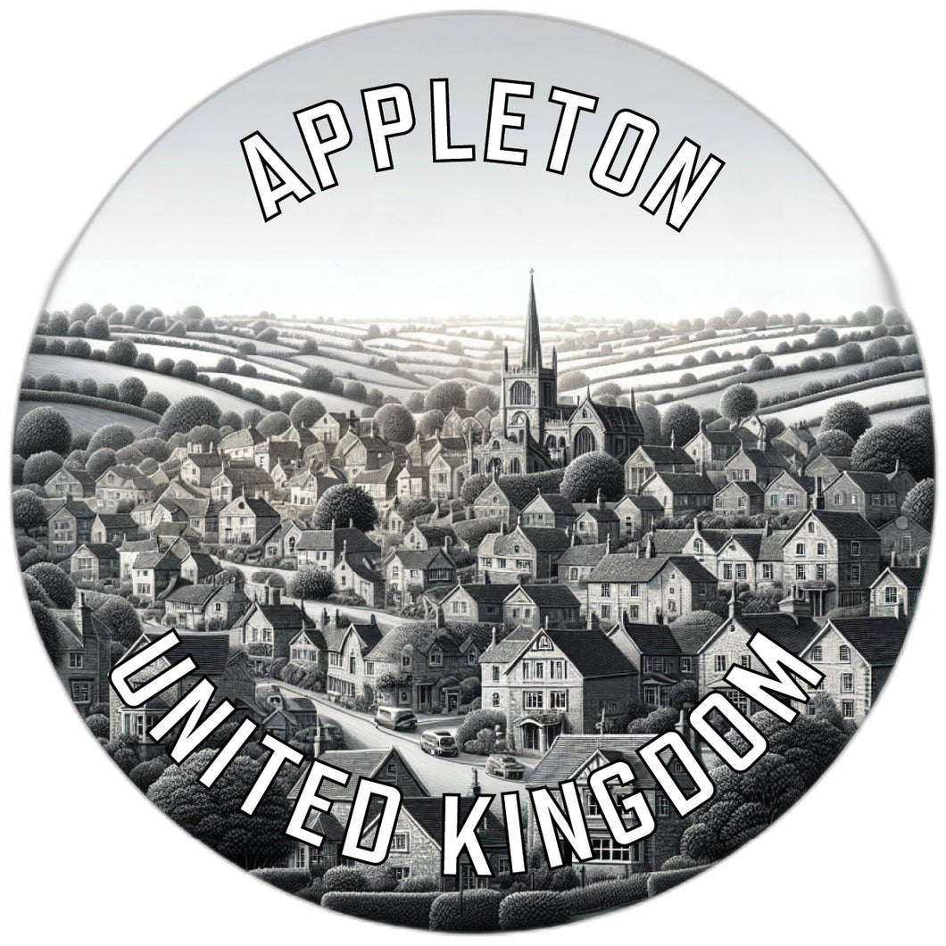 Appleton United Kingdom Souvenir Die Cut Flat Magnet 2-Inch
