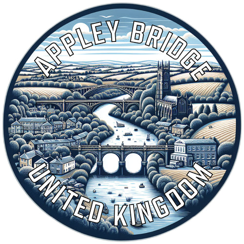 Appley Bridge United Kingdom Souvenir Die Cut Flat Magnet 2-Inch