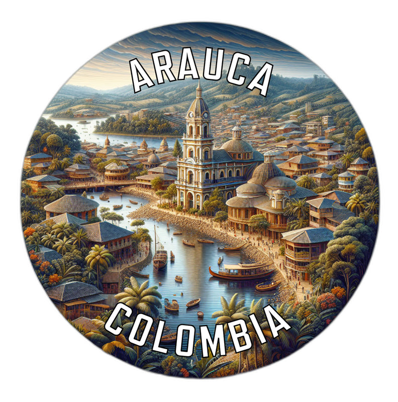 Arauca Colombia Souvenir Die Cut Flat Magnet 3-Inch