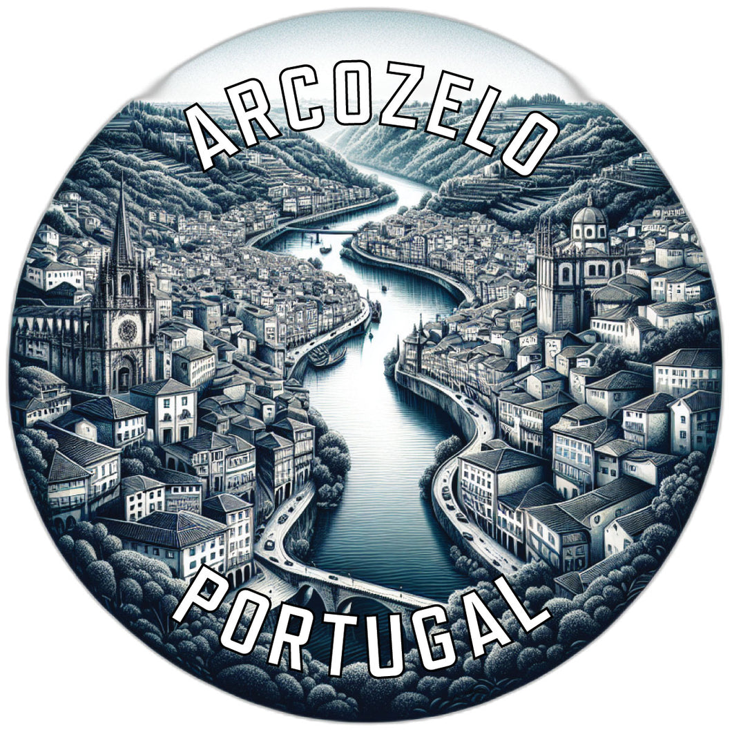 Arcozelo Portugal Souvenir Die Cut Flat Magnet 2-Inch