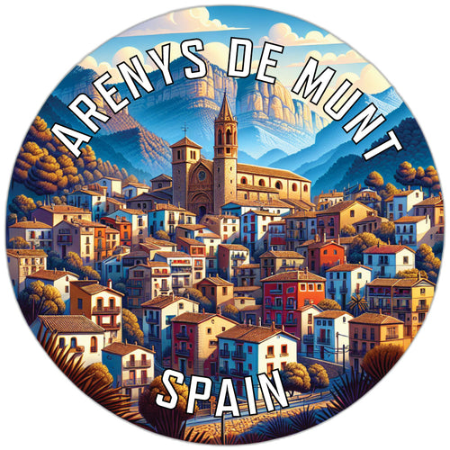 Arenys de Munt Spain Souvenir Die Cut Flat Magnet 2-Inch