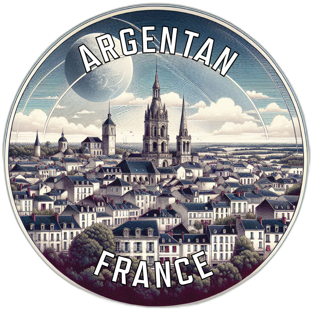 Argentan France Souvenir Die Cut Flat Magnet 6-Inch