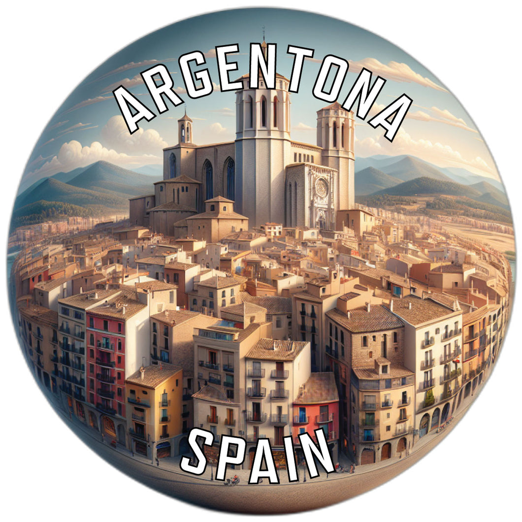 Argentona Spain Souvenir Die Cut Flat Magnet 6-Inch