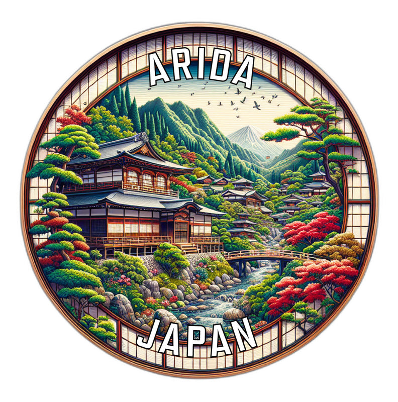 Arida Japan Souvenir Vinyl Decal Sticker 2-Inch