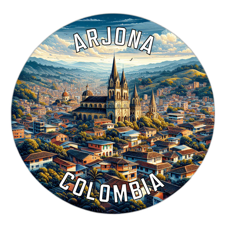 Arjona Colombia Souvenir Vinyl Decal Sticker 2-Inch
