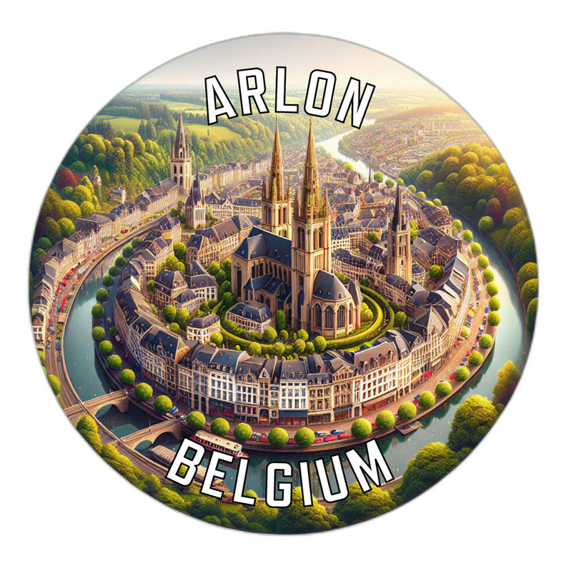 Arlon Belgium Souvenir Vinyl Decal Sticker 2-Inch