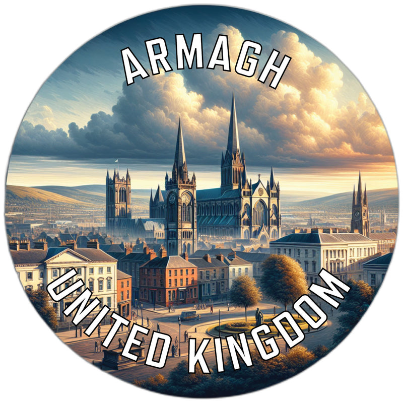 Armagh United Kingdom Souvenir Die Cut Flat Magnet 2-Inch