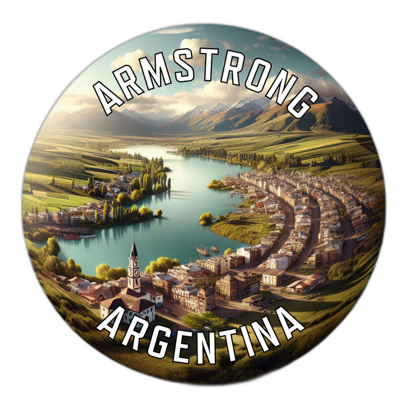 Armstrong Argentina Souvenir Die Cut Flat Magnet 2-Inch