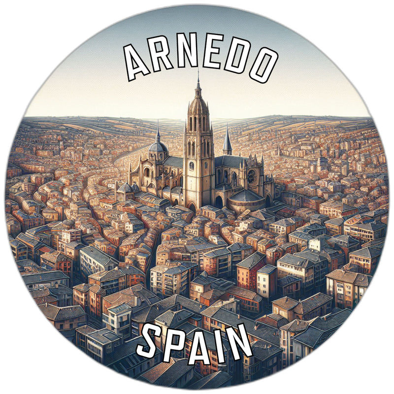 Arnedo Spain Souvenir Die Cut Flat Magnet 2-Inch