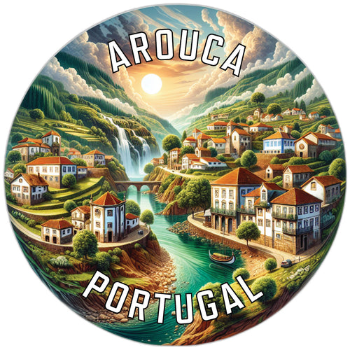 Arouca Portugal Souvenir Die Cut Flat Magnet 6-Inch