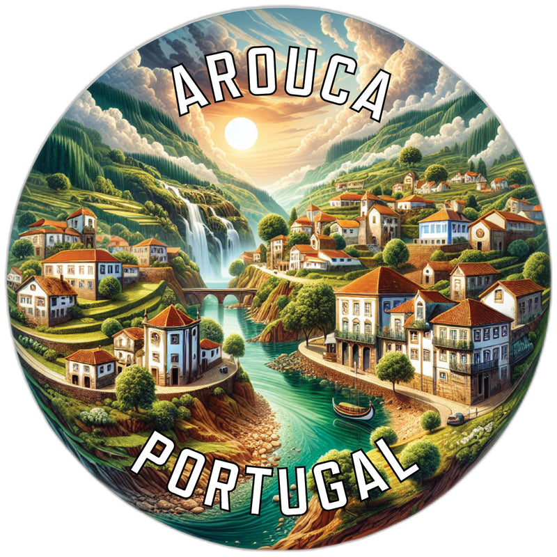 Arouca Portugal Souvenir Die Cut Flat Magnet 6-Inch