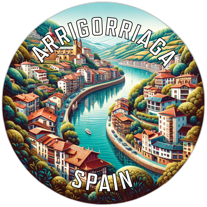 Arrigorriaga Spain Souvenir Die Cut Flat Magnet 6-Inch