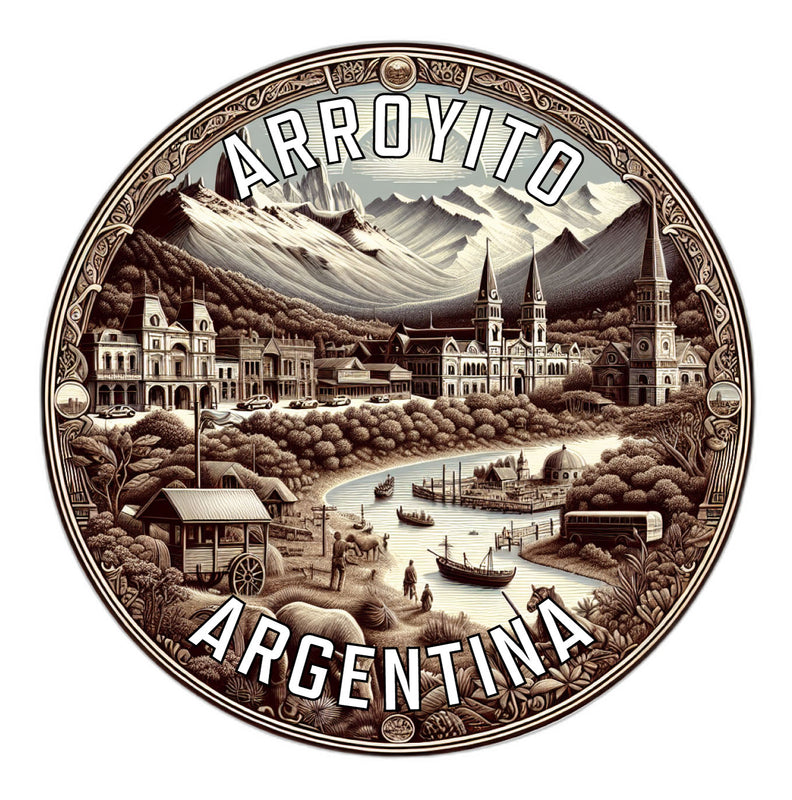 Arroyito Argentina Souvenir Die Cut Flat Magnet 6-Inch