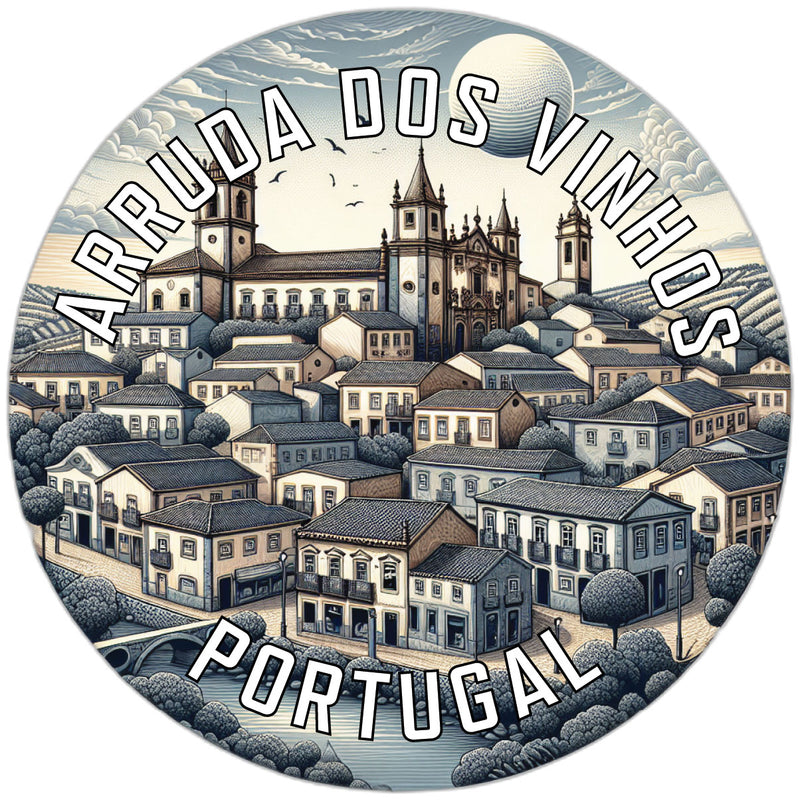 Arruda dos Vinhos Portugal Souvenir Die Cut Flat Magnet 6-Inch