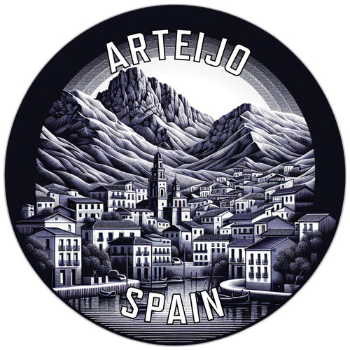 Arteijo Spain Souvenir Die Cut Flat Magnet 4-Inch