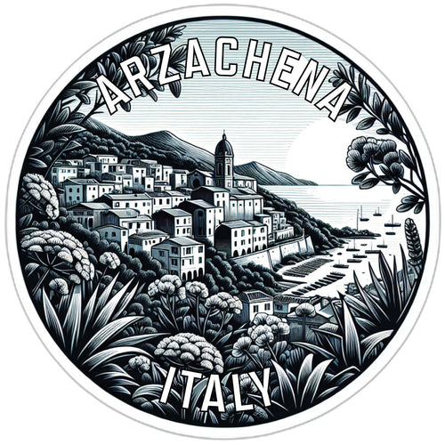 Arzachena Italy Souvenir Die Cut Flat Magnet 6-Inch