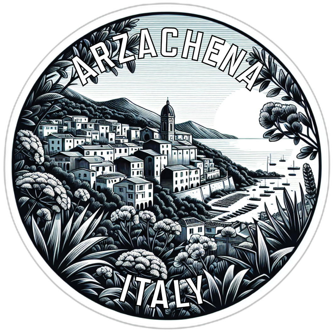 Arzachena Italy Souvenir Die Cut Flat Magnet 6-Inch