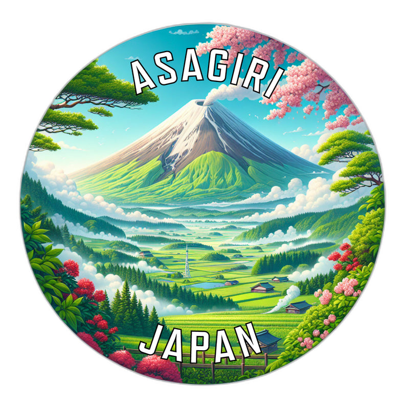 Asagiri Japan Souvenir Die Cut Flat Magnet 2-Inch