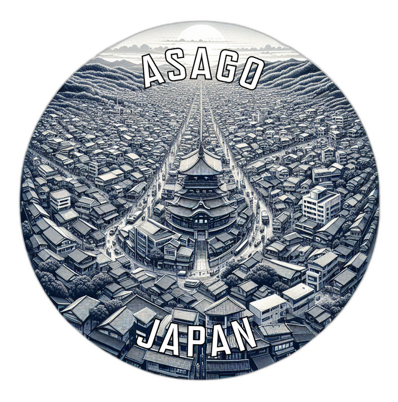 Asago Japan Souvenir Vinyl Decal Sticker 2-Inch