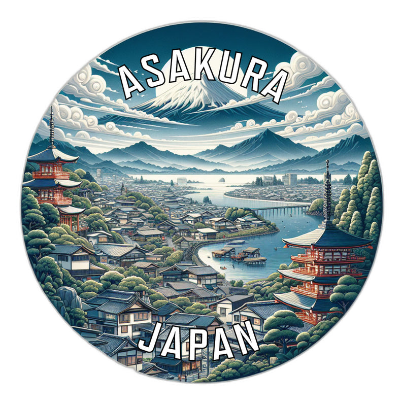 Asakura Japan Souvenir Vinyl Decal Sticker 2-Inch