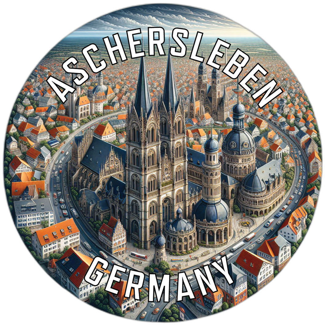 Aschersleben Germany Souvenir Vinyl Decal Sticker 2-Inch
