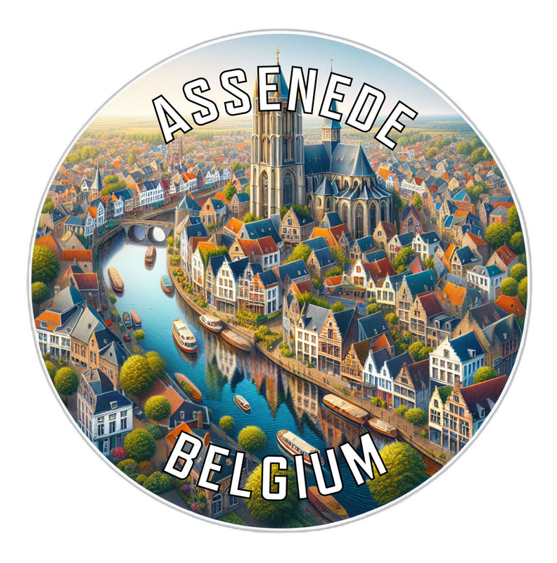 Assenede Belgium Souvenir Vinyl Decal Sticker 6-Inch