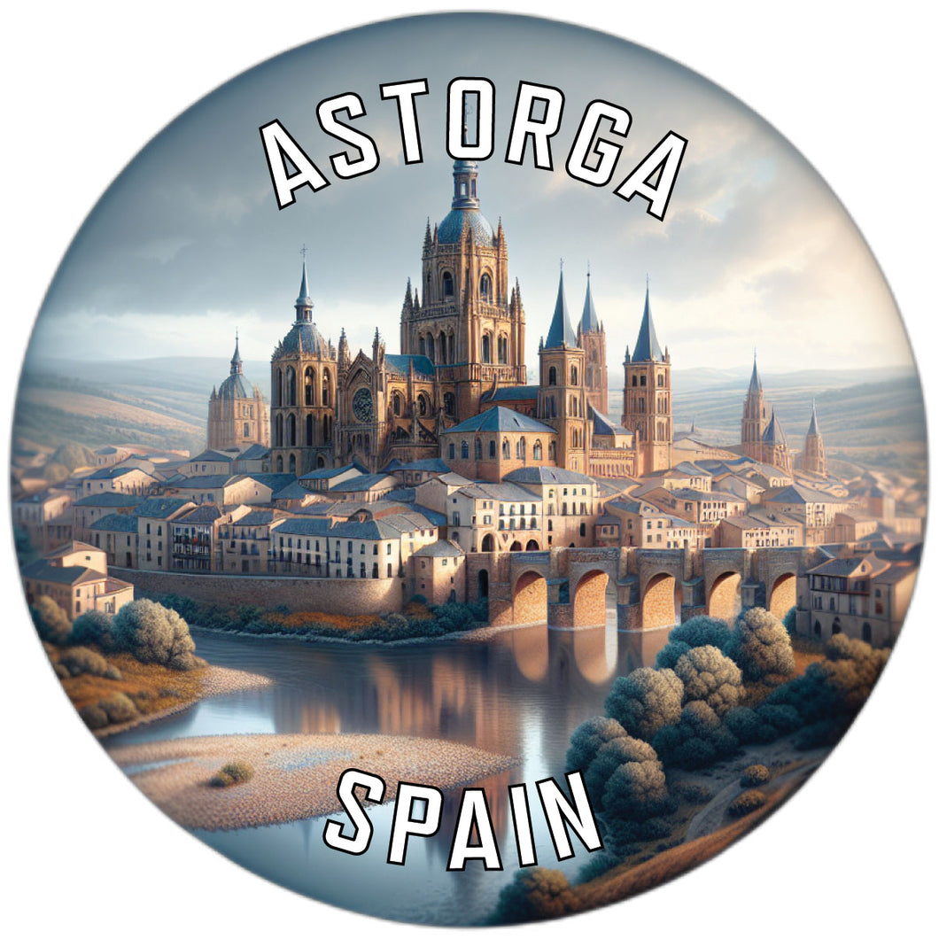 Astorga Spain Souvenir Die Cut Flat Magnet 2-Inch