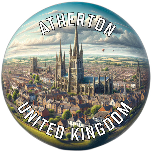 Atherton United Kingdom Souvenir Vinyl Decal Sticker 2-Inch