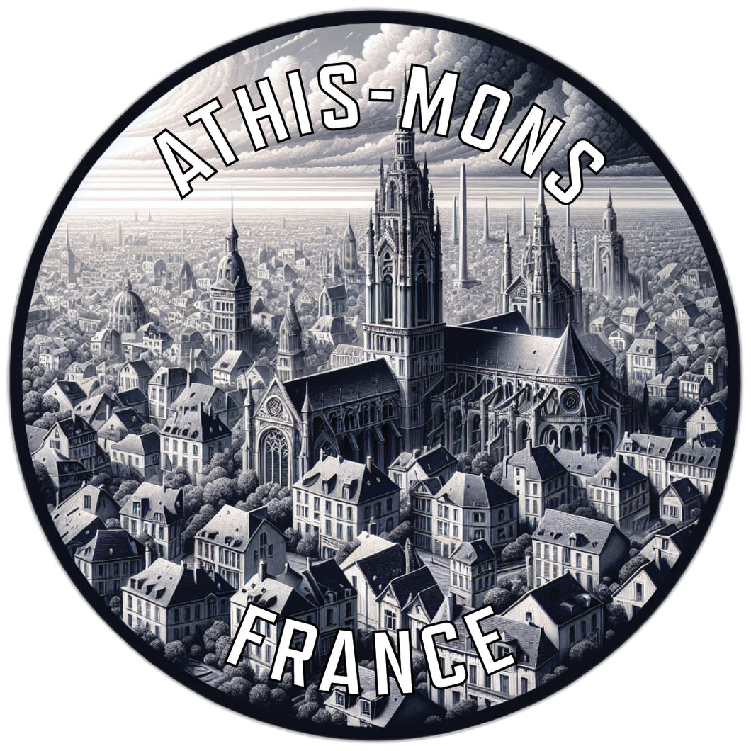 Athis Mons France Souvenir Die Cut Flat Magnet 2-Inch