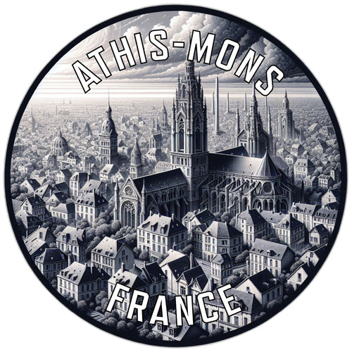 Athis Mons France Souvenir Vinyl Decal Sticker 2-Inch
