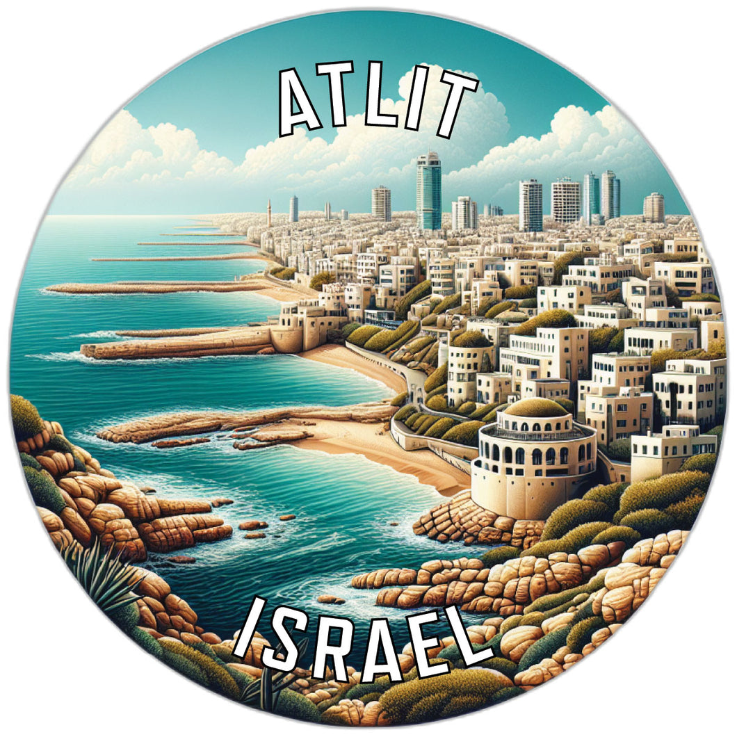 Atlit Israel Souvenir Vinyl Decal Sticker 6-Inch