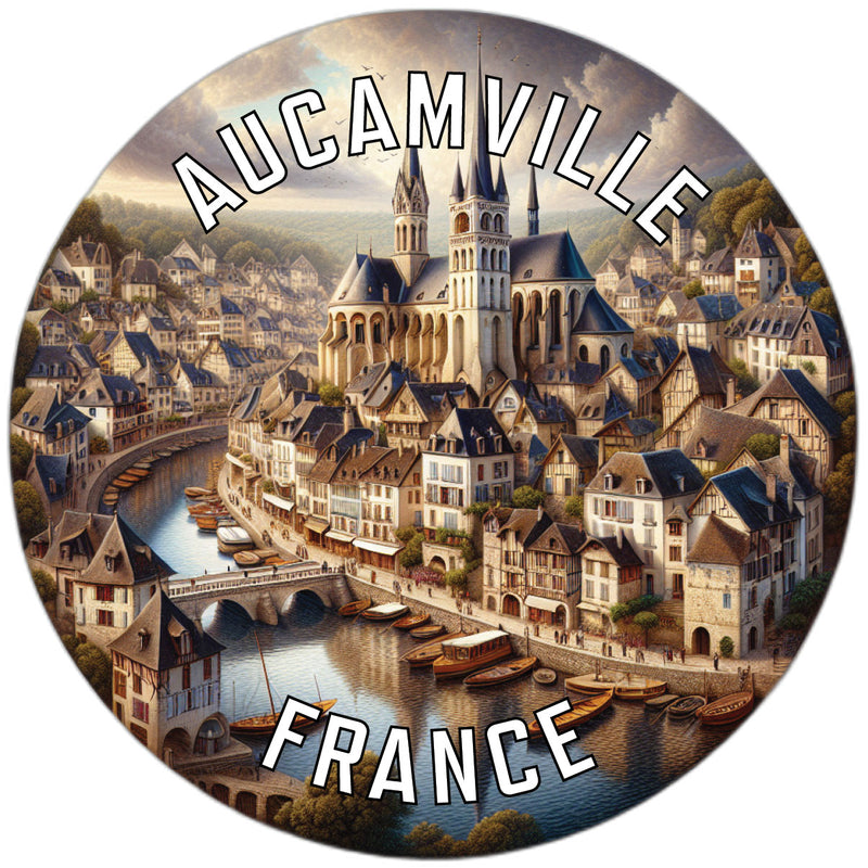 Aucamville France Souvenir Vinyl Decal Sticker 6-Inch