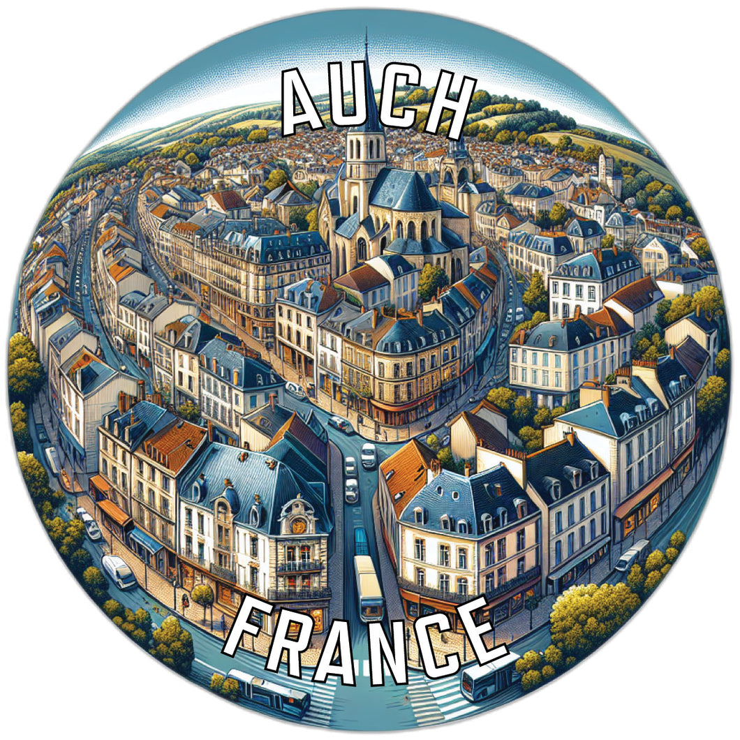 Auch France Souvenir Vinyl Decal Sticker 6-Inch