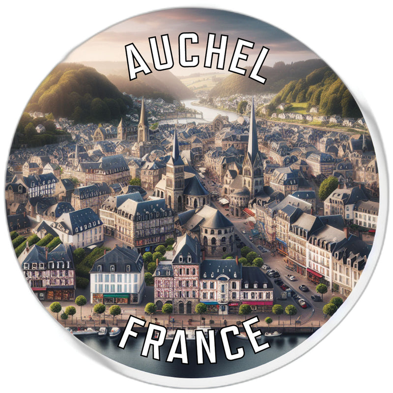Auchel France Souvenir Vinyl Decal Sticker 6-Inch