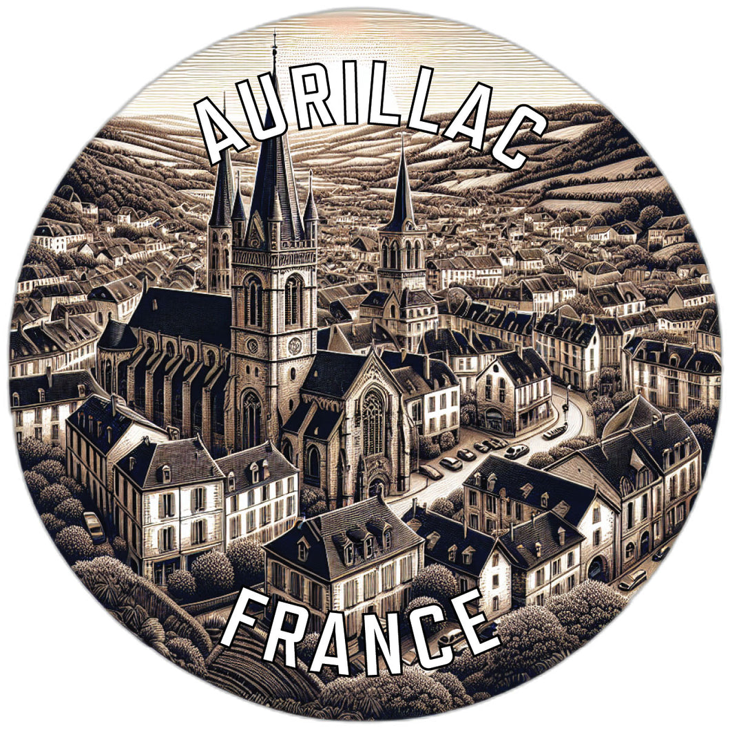 Aurillac France Souvenir Vinyl Decal Sticker 2-Inch