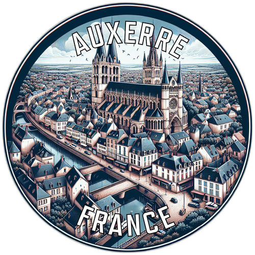 Auxerre France Souvenir Vinyl Decal Sticker 6-Inch