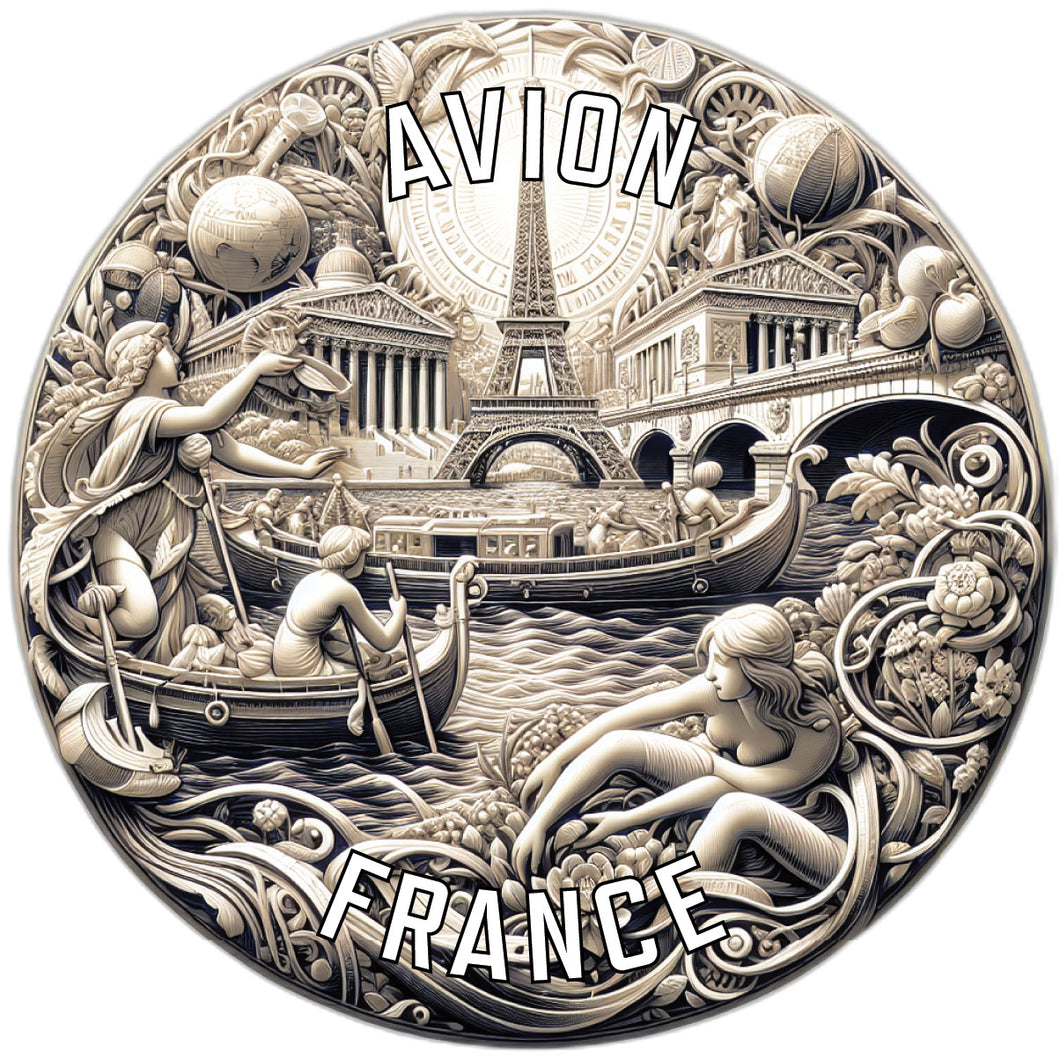 Avion France Souvenir Vinyl Decal Sticker 2-Inch