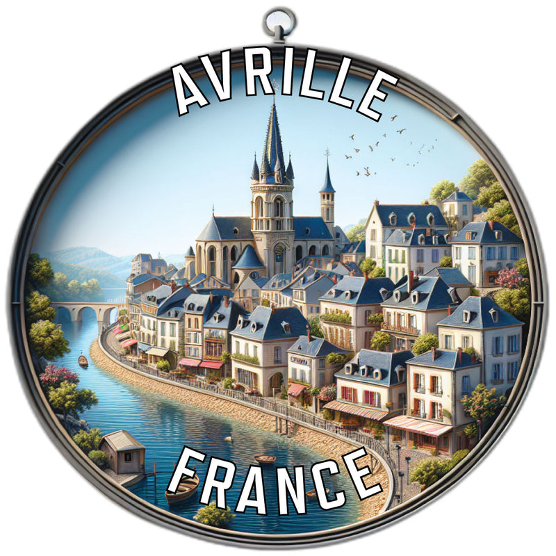 Avrille France Souvenir Vinyl Decal Sticker 6-Inch