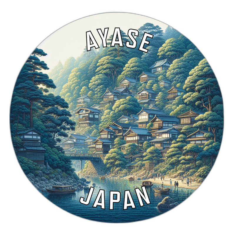Ayase Japan Souvenir Vinyl Decal Sticker 2-Inch