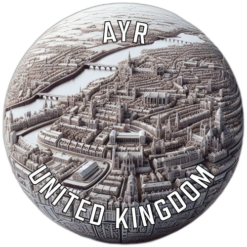Ayr United Kingdom Souvenir Vinyl Decal Sticker 6-Inch