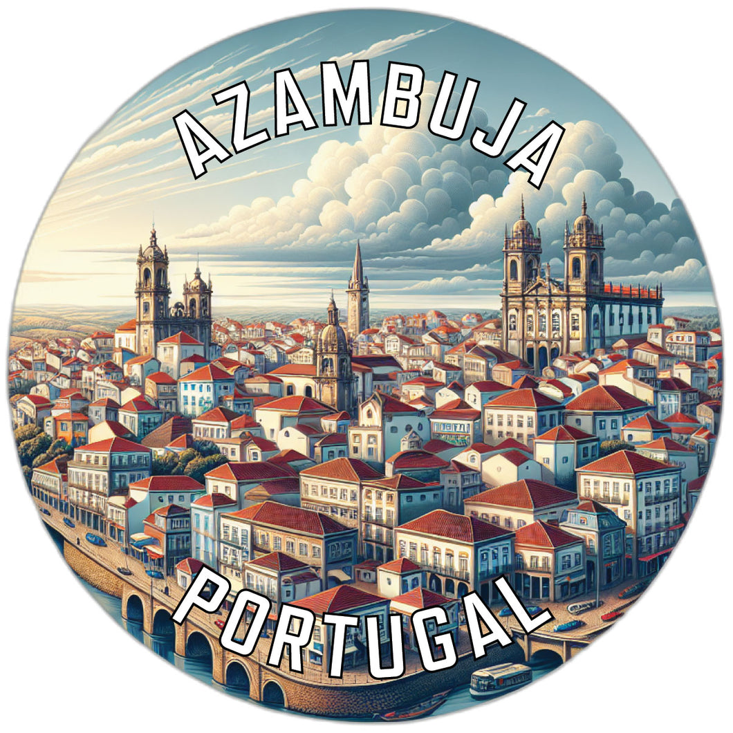 Azambuja Portugal Souvenir Die Cut Flat Magnet 2-Inch