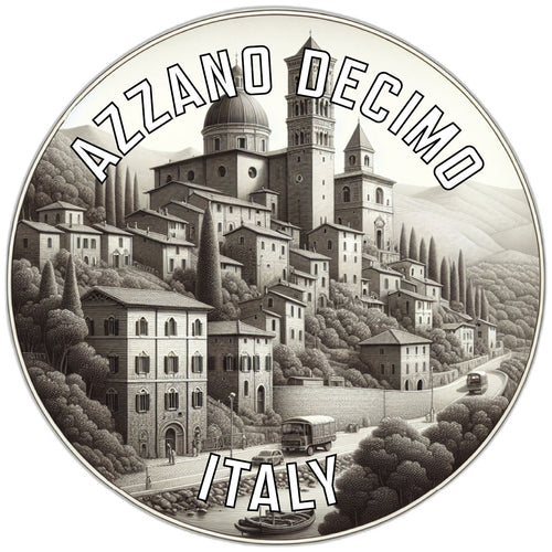 Azzano Decimo Italy Souvenir Die Cut Flat Magnet 6-Inch